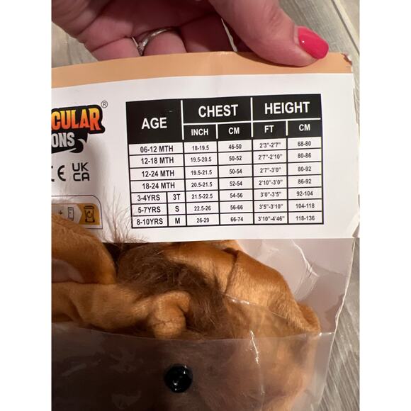 Spooktacular Creations, Lion Costume, 12-18 months, 816-X - Picture 3 of 3